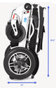 MX-1 : Lightweight Folding Electric Wheelchair : 265lbs Capacity - Mobility Extra