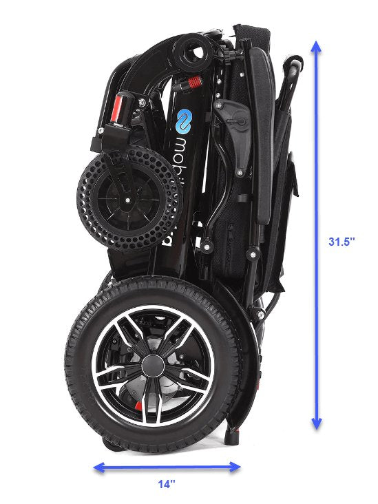 MX-2 : Lightweight Folding Electric Wheelchair : 330lbs Capacity - Mobility Extra