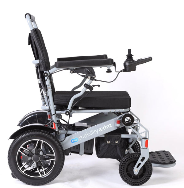 MX-PRO : Reclining Lightweight Folding Electric Wheelchair : 330lbs Capacity - Mobility Extra
